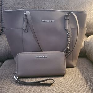 Michael kors tote and wallet